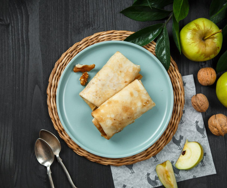 9307 Блинчики с яблоком, бананом и корицей Вкусляндия 