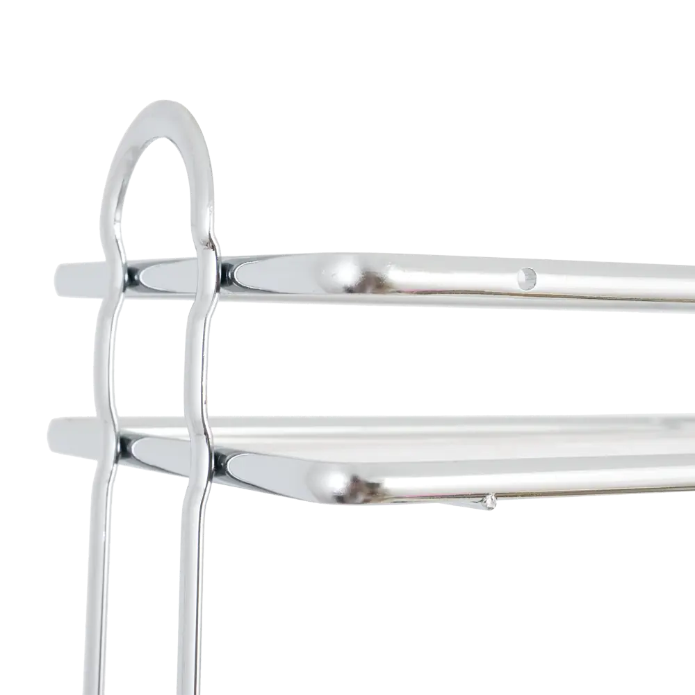 Полка для ванной прямоугольная Swensa четырехъярусная 29.1 см цвет хром SWR STLM-2056380 - Вид №1