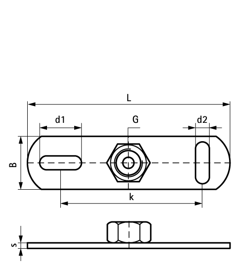 6717010 BIS Подпятники нерж., контактная электросварка fixing to ceiling or floor walraven  - Вид №1