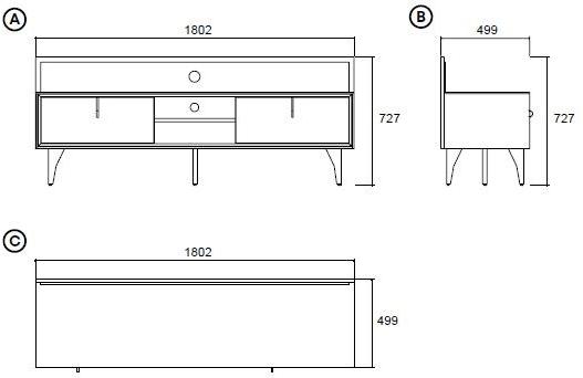 Enza Home Модульная деревянная стенка для хранения вещей Netha sun-id-1443403 - Вид №4