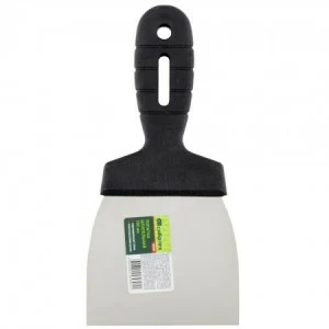 Шпатель фасадный из нержавеющей стали 100мм с пластмассовой ручкой СИБРТЕХ