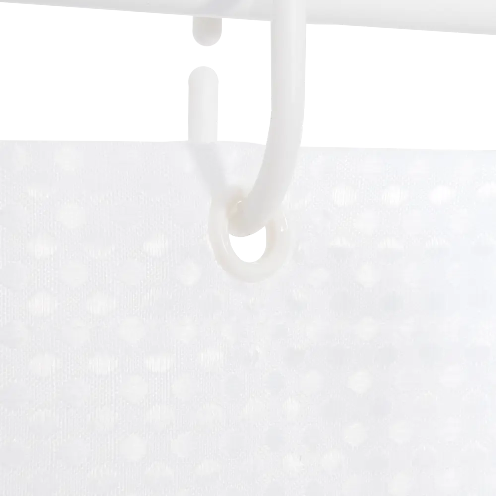 Штора для ванной Swensa Gala 180x200 см полиэстер цвет белый BSC-90 STLM-2211596 - Вид №4