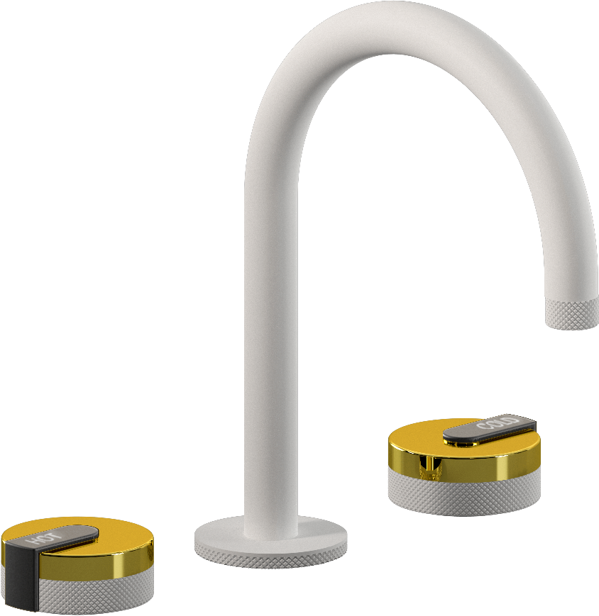 E-11512-R1PB-L1BK-WT Смеситель для умывальника на 3 отвертия GRAFF MOD+