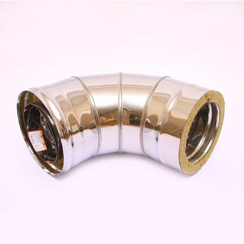 Сэндвич-колено 90" Ferrum Ф150х210 оцинкованная сталь (430/0,5мм) FD08150T4FC