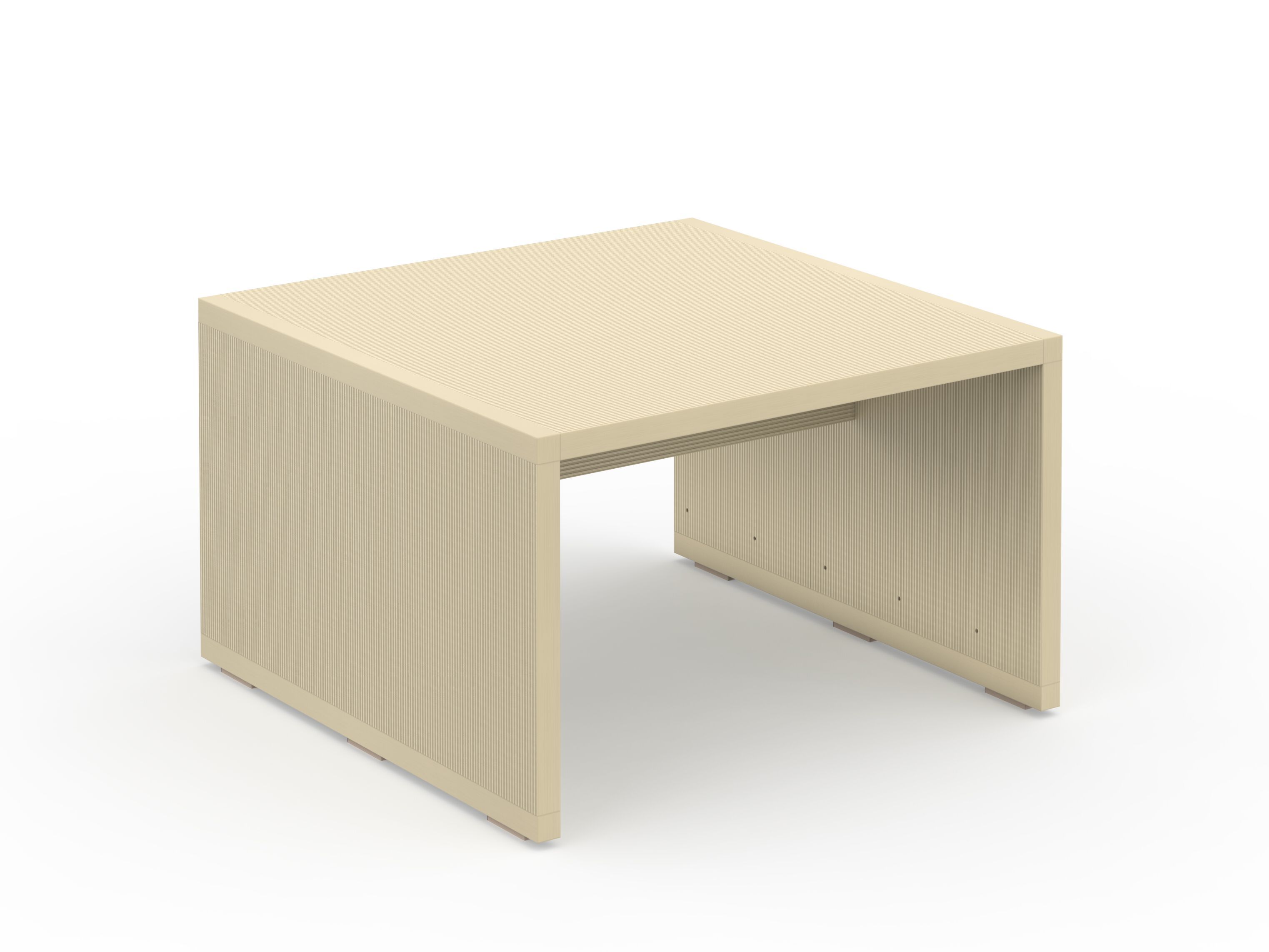 Анодированный алюминиевый квадратный журнальный столик GANDIABLASCO GBModular ARCH-00021423