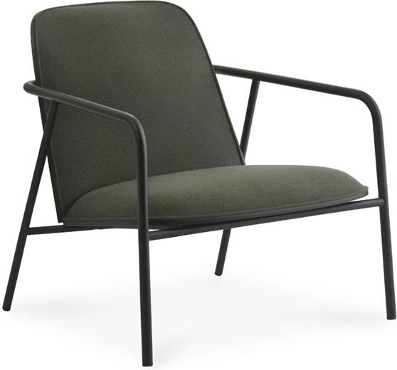 601805 Кресло для отдыха Pad Low Black Steel Black / Synergy Normann Copenhagen 