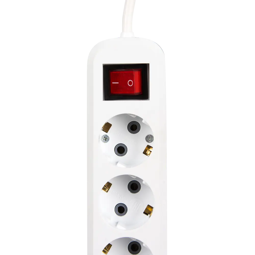 Удлинитель с заземлением Duwi 3 розетки, 3 м, выключатель STLM-2163519 - Вид №2