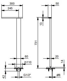 ABOUTWATER Напольный смеситель для ванны из металла Ak/25 sun-id-1478558 - Вид №1