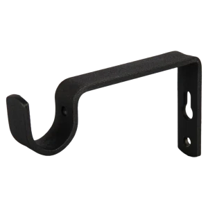 Держатель однорядный сталь D2 см цвет черный матовый