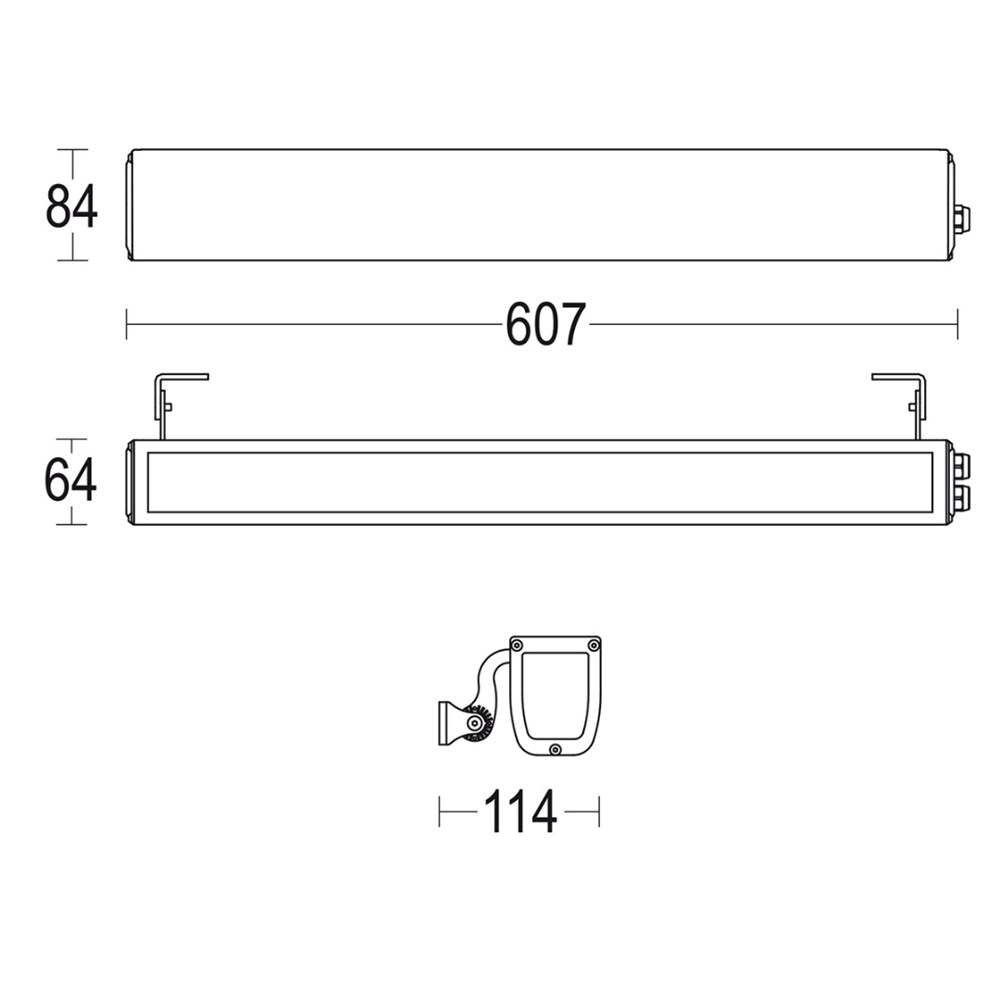 MiniProfilo 600 Ghidini MiniProfilo .05 Темно-Cерый (Матовый)  - Вид №1