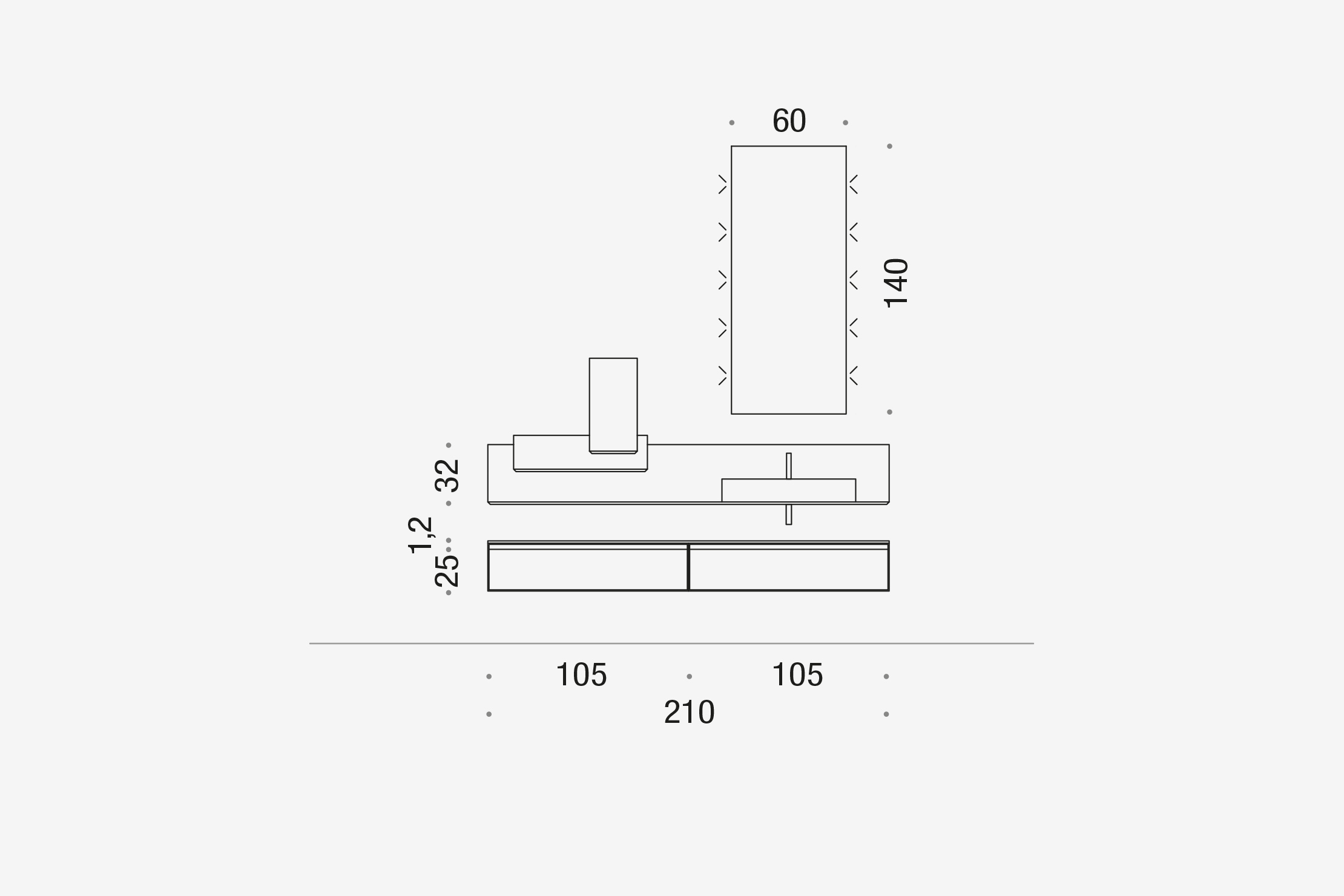 Комплект мебели 03 Arcom Shape STARC124 - Вид №2