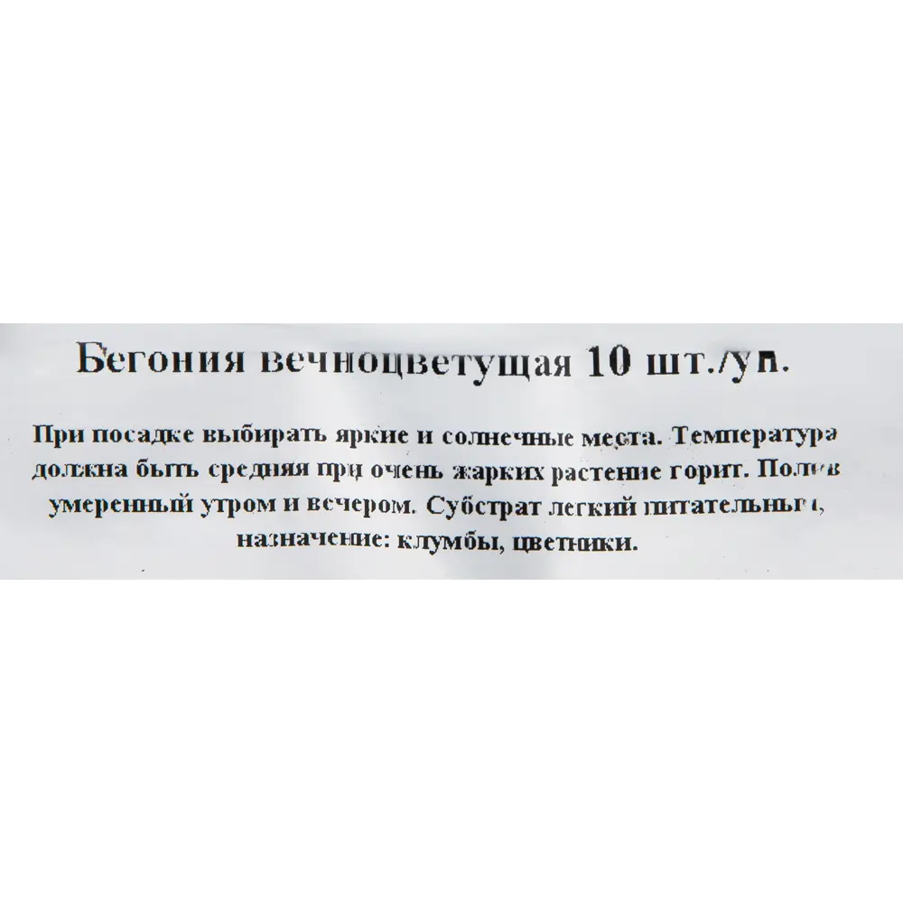 Бегония вечноцветущая 10 шт 82560435 STLM-2056376 Santreyd  - Вид №1