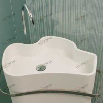 45752 Накладная раковина на столешницу  овальная Rapsel 