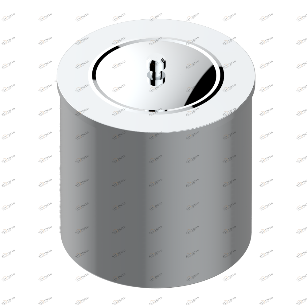 G9C-712CL WASTE BASKET WITH COVER Diameter : 200 mm Thg-paris System métal diamant Хром G9C-712CL CAT.A