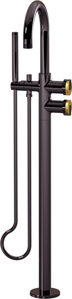 E-11554-R1BAU-L1BOX-OX Смеситель напольный отдельностоящий (внешняя часть) GRAFF MOD+