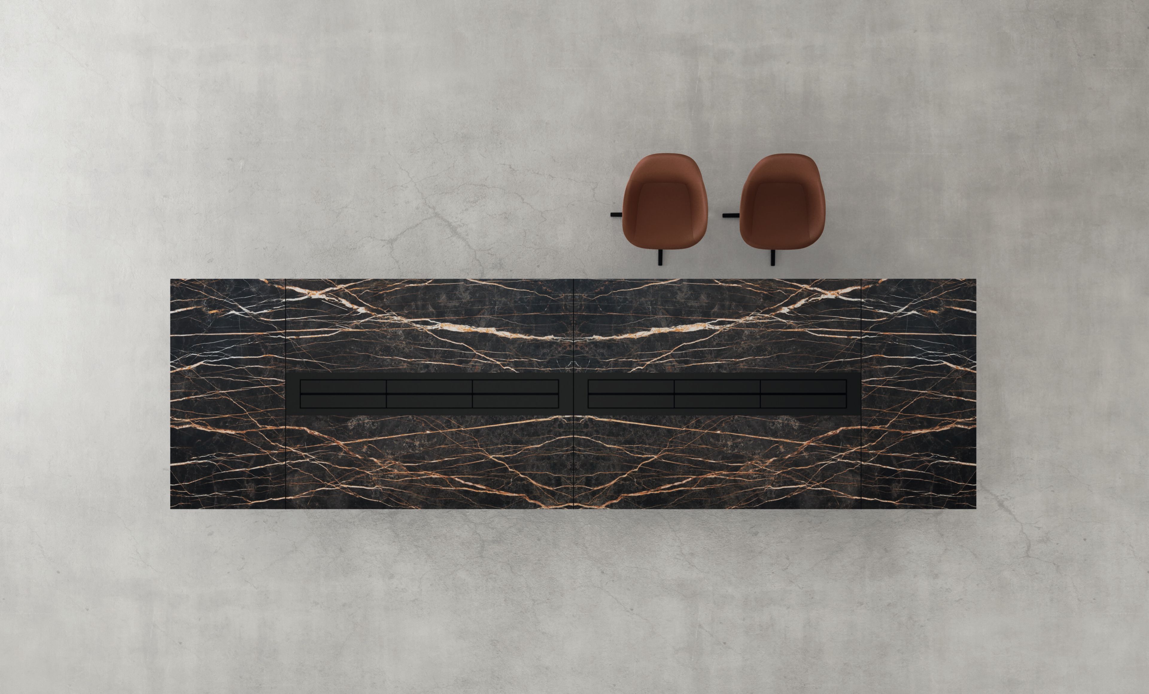 Прямоугольный стол для совещаний из керамогранита Martex Han ARCH-00004548