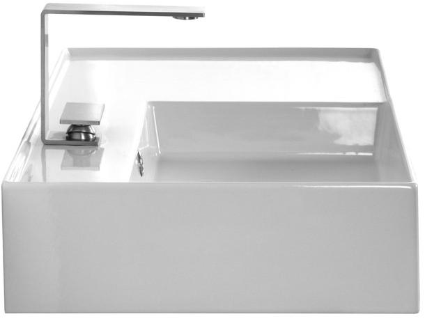 5115 Подвесная раковина настенная овальная Scarabeo Ceramiche Teorema 2.0 белая - Вид №4