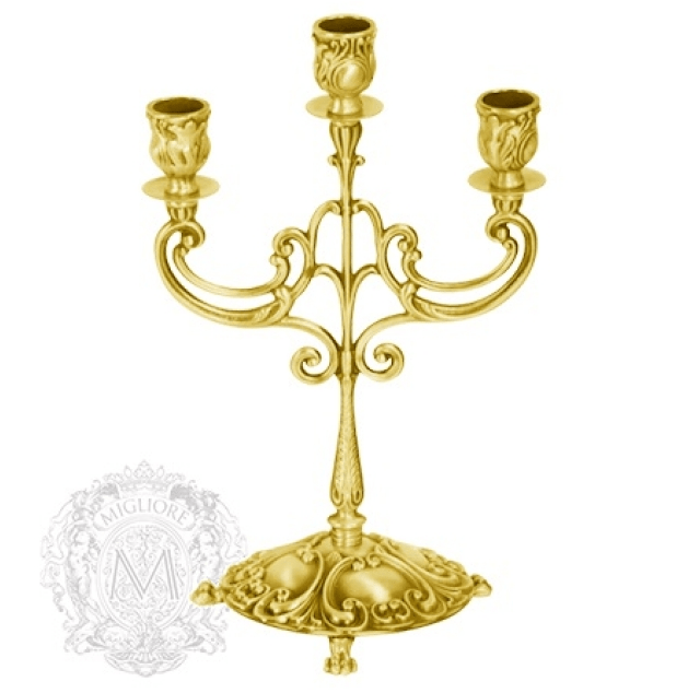 Канделябр на 3 свечи MIGLIORE Complementi ML.COM-50.153.BR, цвет бронза  - Вид №1