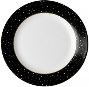 Тарелка DUTCH ROSE Sparklin Black 18 см