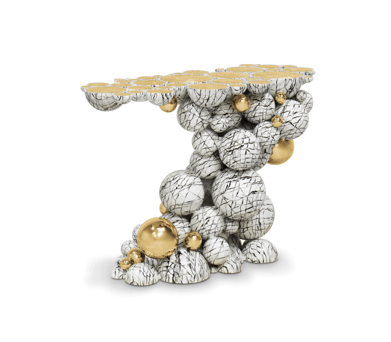 0-110 Консоль Newton из искусственного мрамора Boca Do Lobo  - Вид №9