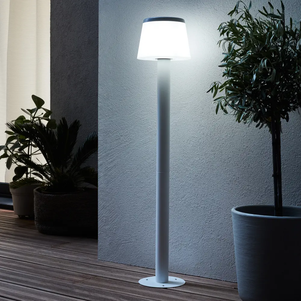 Фонарный столб уличный Inspire Ayos 100 см цвет белый STLM-2097802