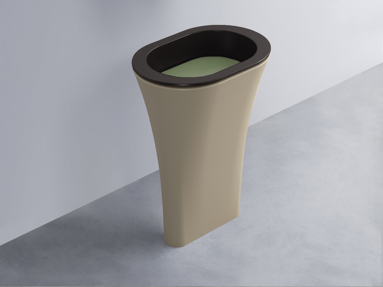 AMLA65-LV+AMPILO-AG+AMCOLO-AV Раковина Amedeo Ovale отдельностоящая cielo Enjoy + Amedeo Ceramica Cielo