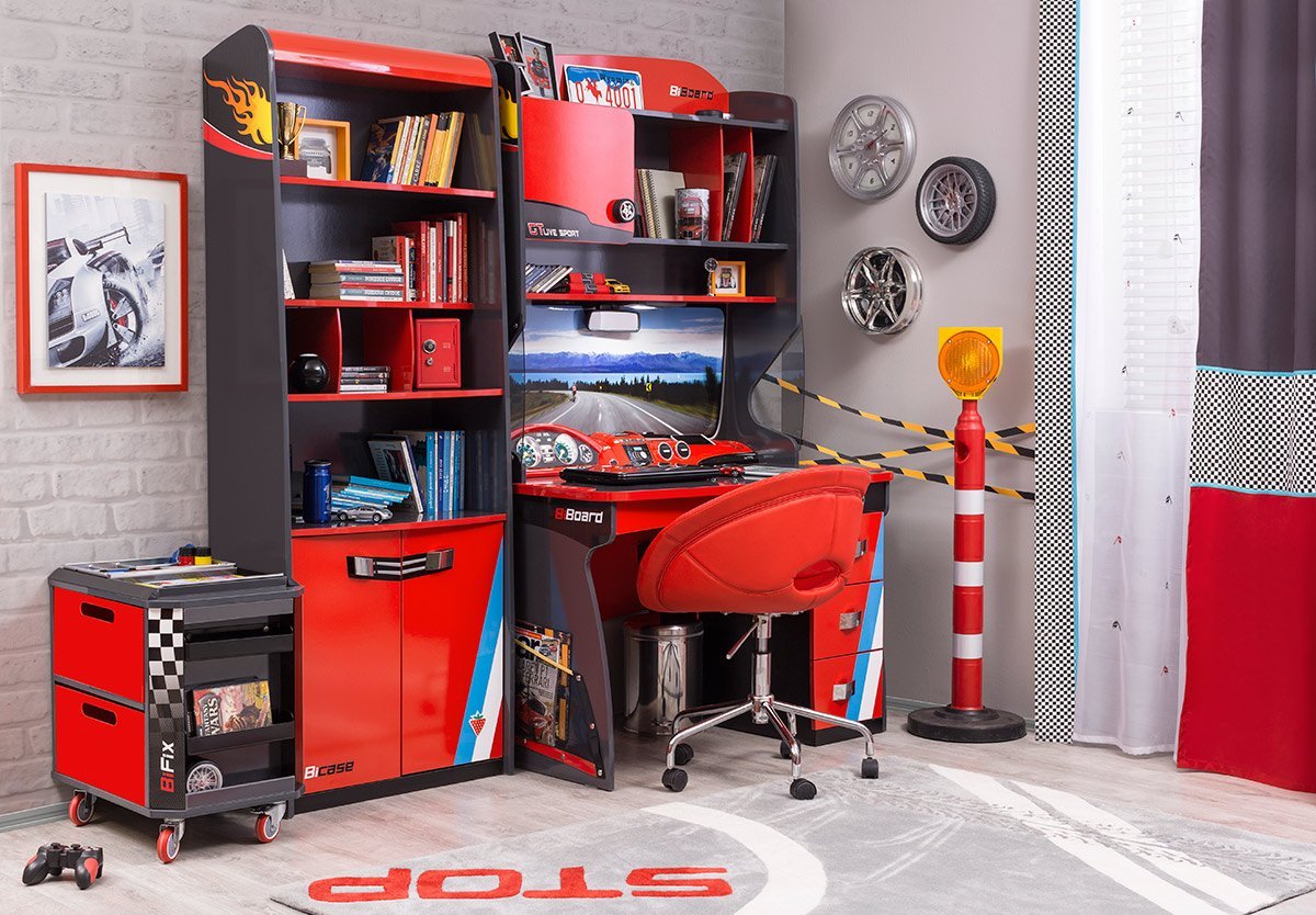 Рабочее креcло для детской красное Biseat CILEK CHAMPION RACER 00-3832266 Красный Santreyd  - Вид №4