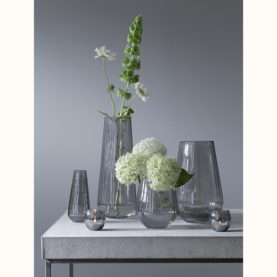 G1528-18-572 Ваза zinc 18см серая LSA International  - Вид №2