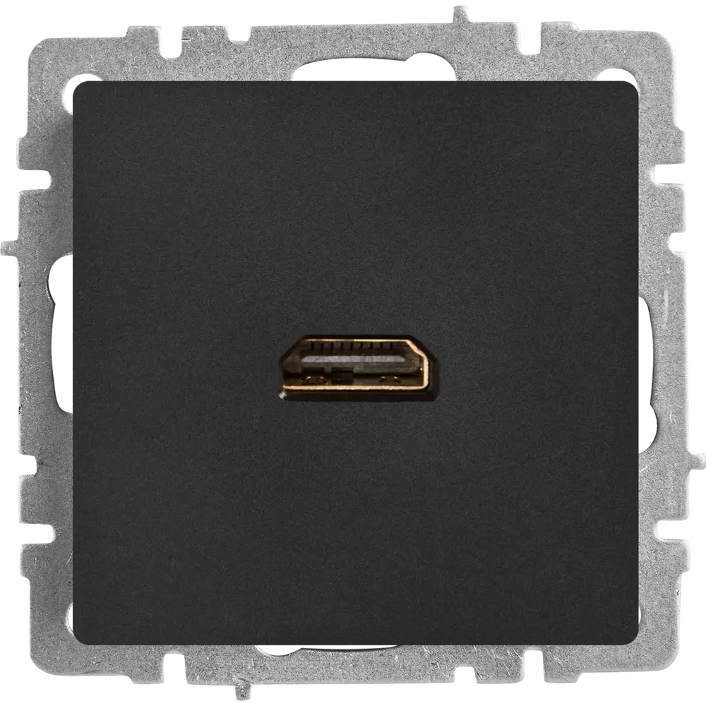Розетка HDMI IEK Brite для скрытого монтажа - черная 87761570