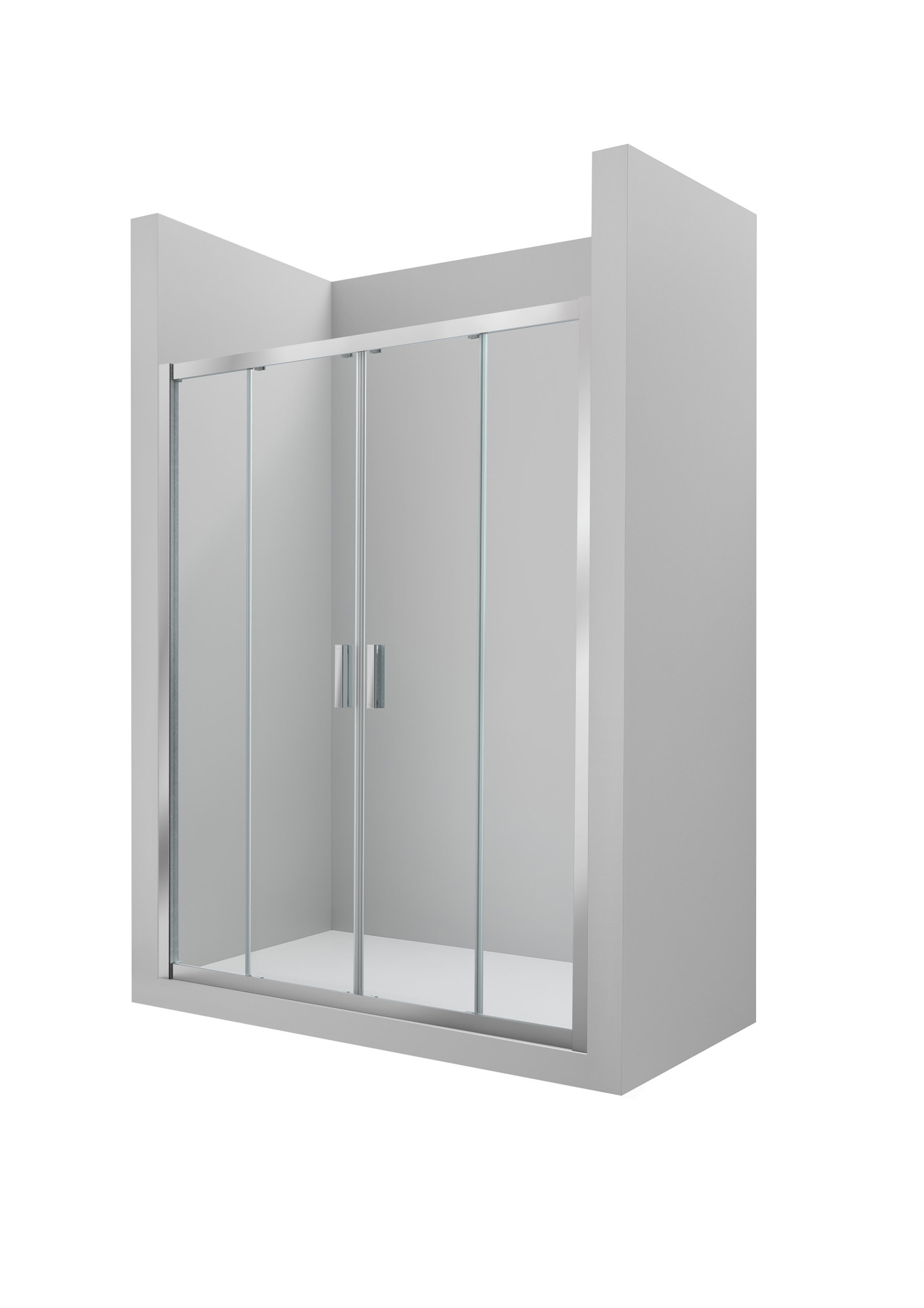 AM16320012M L4-E - Душевая панель с 2 раздвижными панелями + 2 стационарными панелями ROCA Ura 