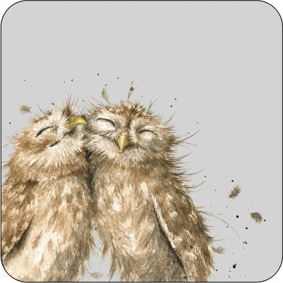 10608169 Pimpernel Набор подставок под горячее Pimpernel "Забавная фауна.Совы" 10х10см, 6шт Пробка 