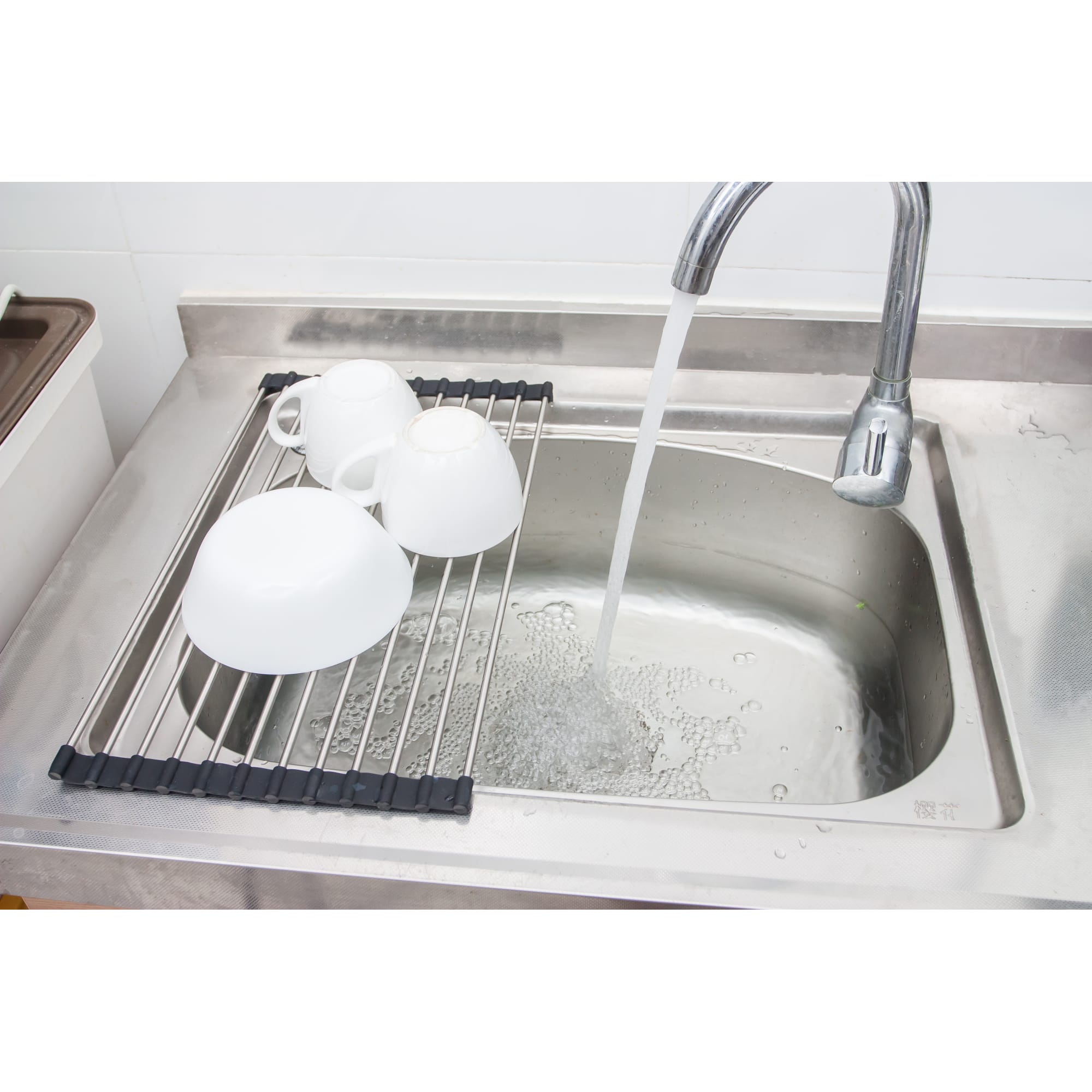 18581093 Подставка под горячее/Решётка на мойку NEO, 40х24 см, цвет чёрный, хром Santreyd  - Вид №2