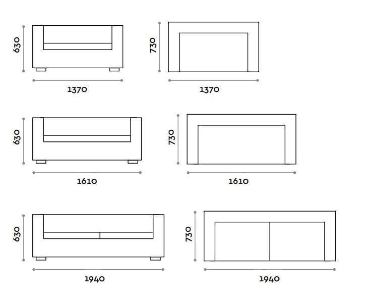Диван из искусственной кожи FIT INTERIORS жемчуг ARCH-00145433 - Вид №3