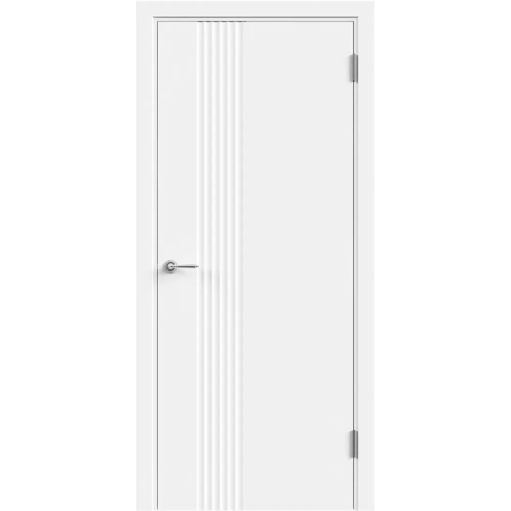 Комплект двери Сейши глухая 90x200 см эмаль цвет белый с добором 150 мм VELLDORIS STLM-2117082