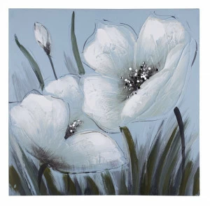 Картина пастельных тонах со стразами 40х40 см бело-голубая Tomas Stern TOMAS STERN  00-3872611 Белый;серый;разноцветный