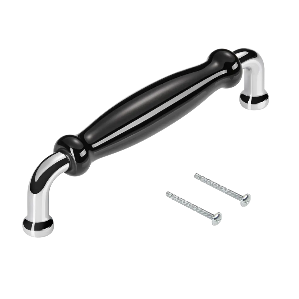 Ручка-скоба Inspire Виви для мебели 128 мм, черный хром 87835206 STLM-1007342 - Вид №1