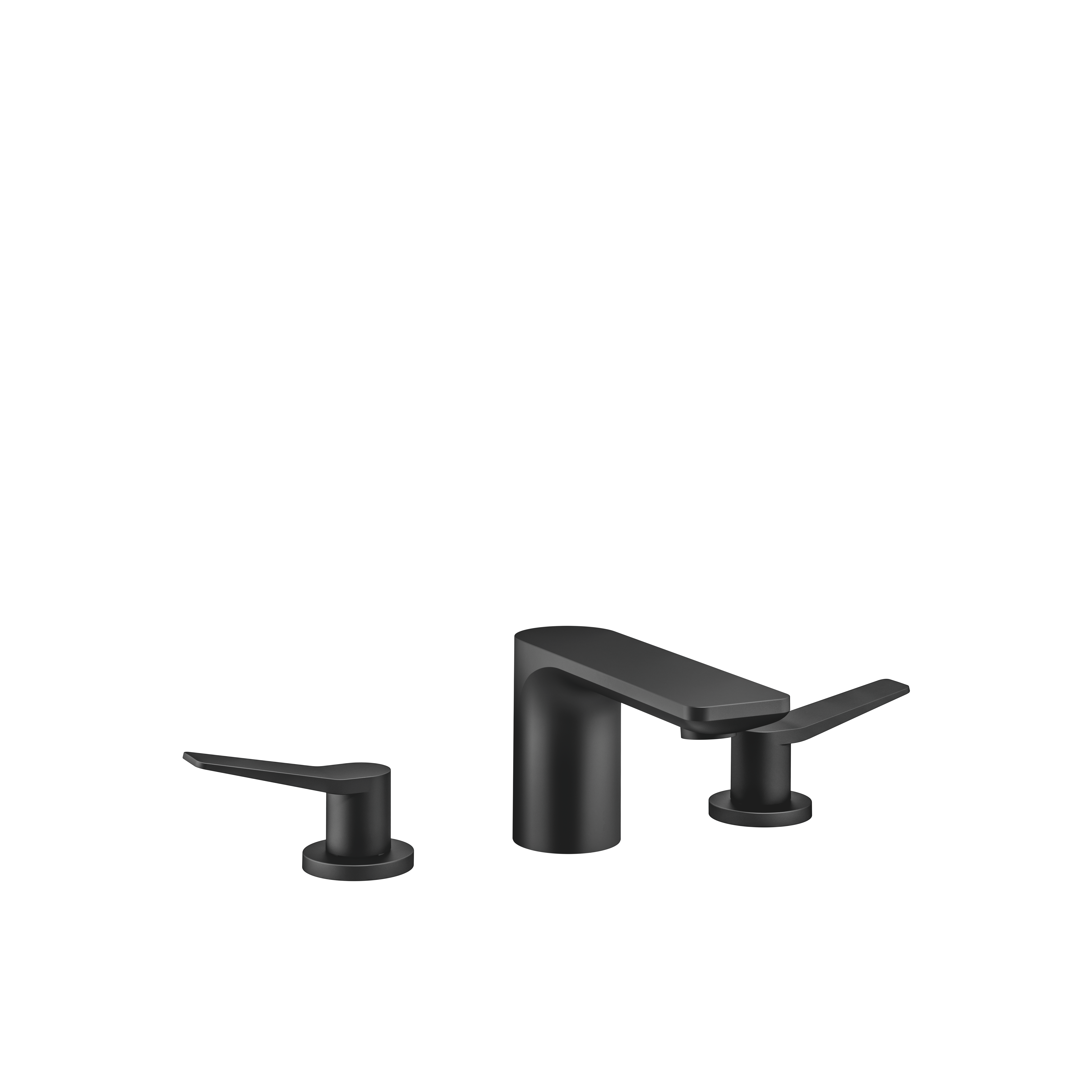 ЛИССЕ Смеситель для раковины на три отверстия со сливным клапаном - матовый черный DornBracht LISSE 20713845-33