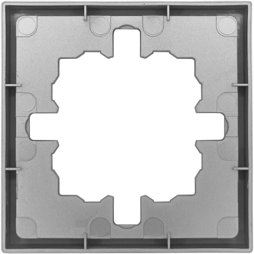 Рамка Lezard Zima для розеток и выключателей - серый матовый 89398407 STLM-1569058 - Вид №2