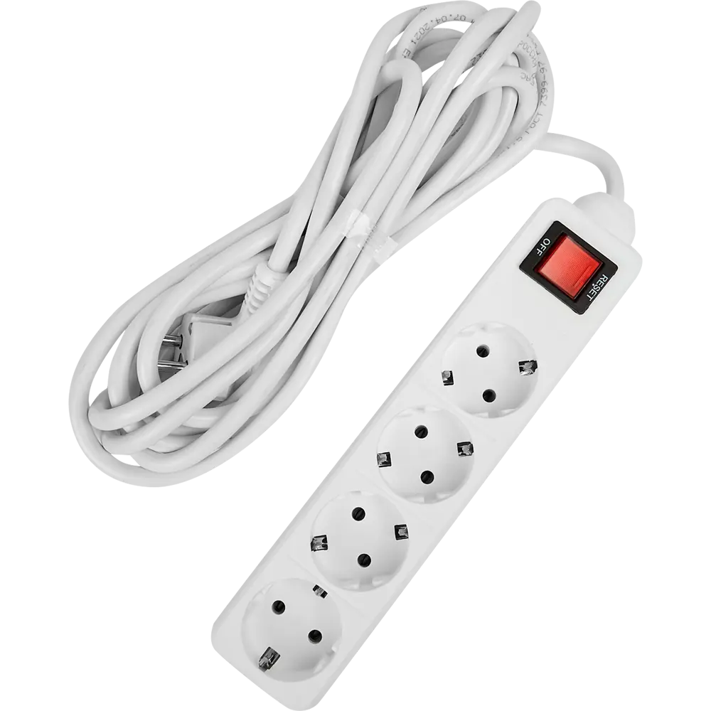 Сетевой фильтр ЗАЩИТА ПРО с 4 розетками и защитой от перегрузок 82741285 STLM-0035249