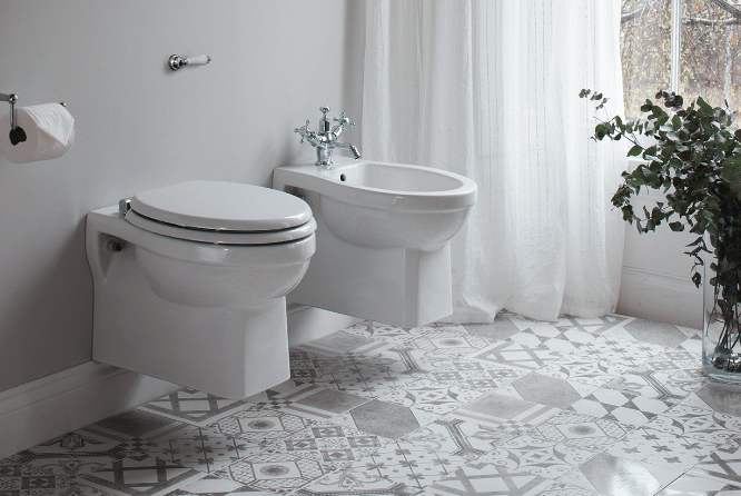 Смеситель для биде на 1 отверстие с донным клапаном [CL13]  Burlington T15-QT, T1  - Вид №2