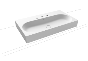 Умывальник KALDEWEI Сталь эмалированная 3058 258 альпийский белый матовый