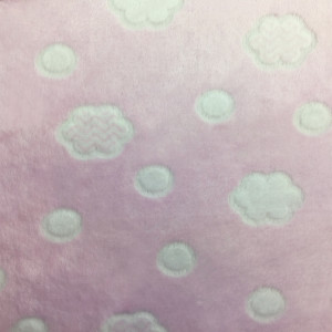 84330535 Плед «» 140x200 см фланель цвет розовый Облака