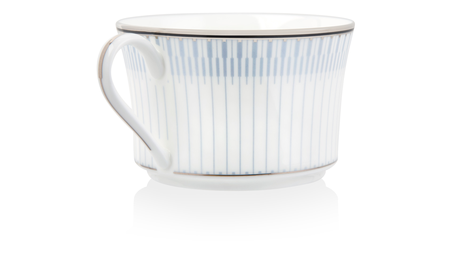 10646034 Noritake Чашка чайная Noritake "Богарт платиновый" 250мл Фарфор костяной  - Вид №1