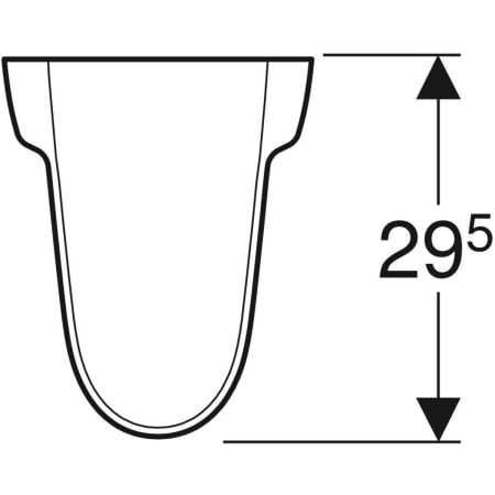 K97101000 Полупьедестал Kolo Rekord Geberit  - Вид №2