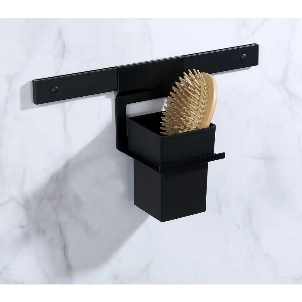 Держатель большого стакана Swensa Lund для рейлинга металл цвет чёрный STLM-2135397 - Вид №2