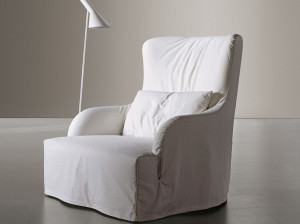 Кресло bergère из ткани