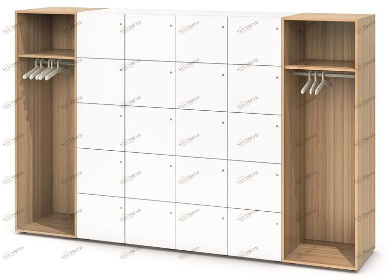 BENE Высокий офисный шкаф с замком sun-id-1494516