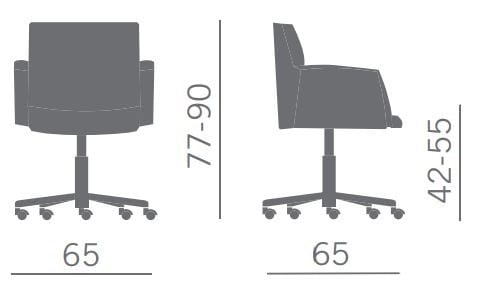 Операционный офисный стул Kastel Kribio ARCH-00096347 - Вид №3