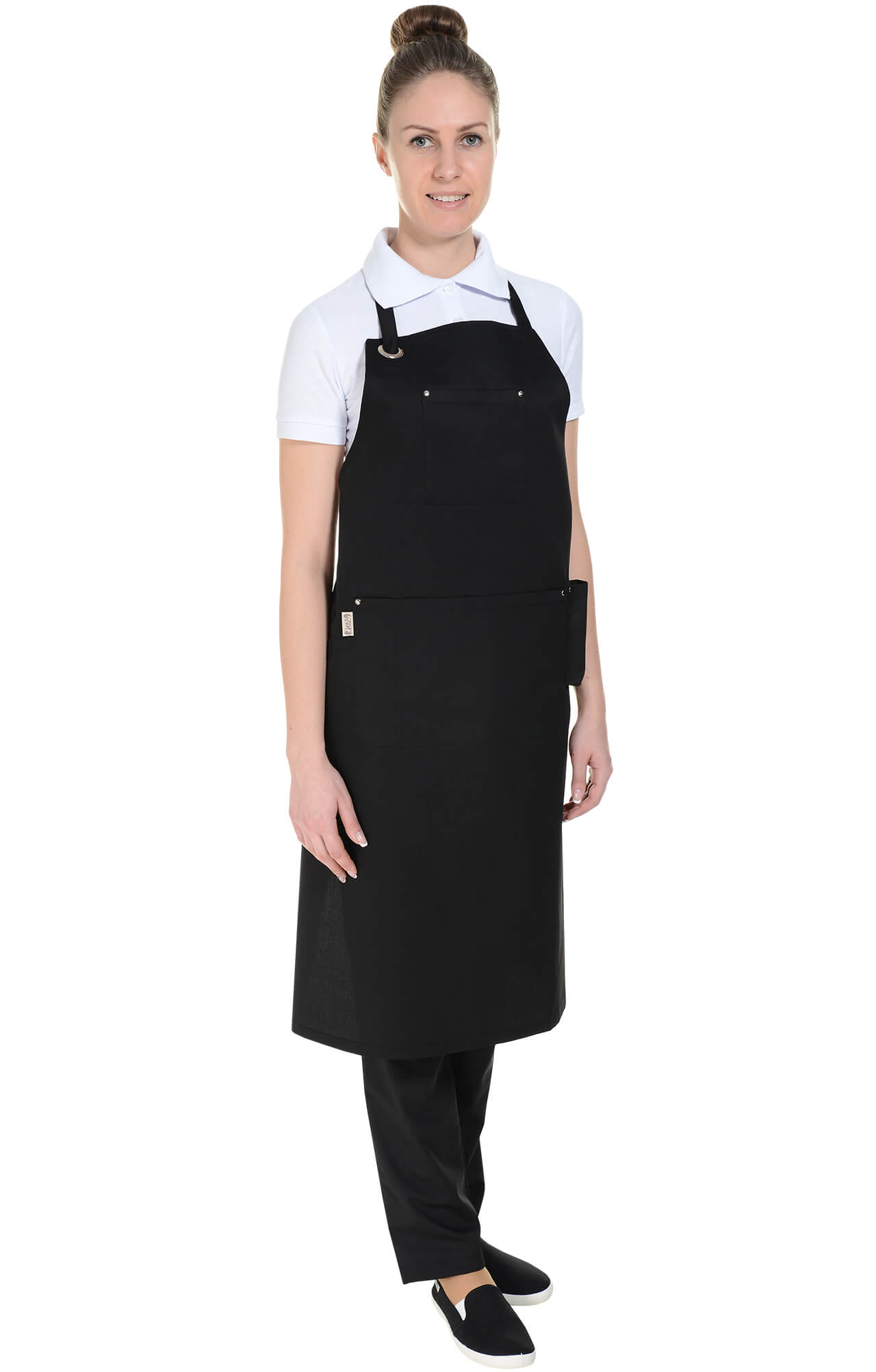59985 Фартук  с нагрудником, цвет black RICON  Одежда для официантов  размер  - Вид №14