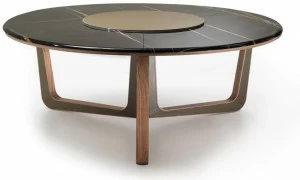 i 4 Mariani Круглый стол из мрамора sahara noir с ленивой сьюзан